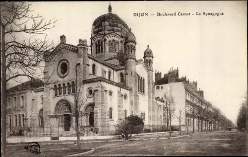 Judaika Ak Dijon Côte d'Or, Boulevard Carnot, La Synagogue
