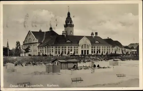 Ak Świnoujście Swinemünde Pommern, Kurhaus