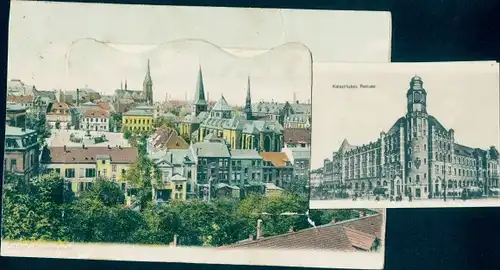 Leporello Ak Essen im Ruhrgebiet Nordrhein Westfalen, Stadtansichten, Postamt