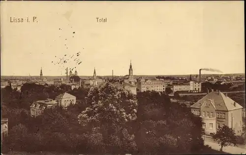 Ak Lissa Leszno Poznań Posen, Totalansicht der Ortschaft