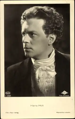 Ak Schauspieler Hans Holt, Portrait