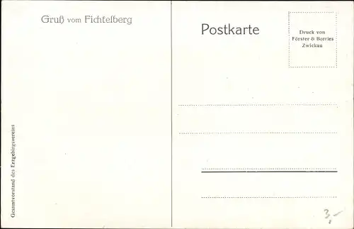 Künstler Ak Oberwiesenthal im Erzgebirge Sachsen, Fichtelberg, Unterkunftshaus, Panorama