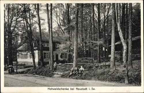 Ak Neustadt in Sachsen, Hohwaldschenke, Inh. August Hille