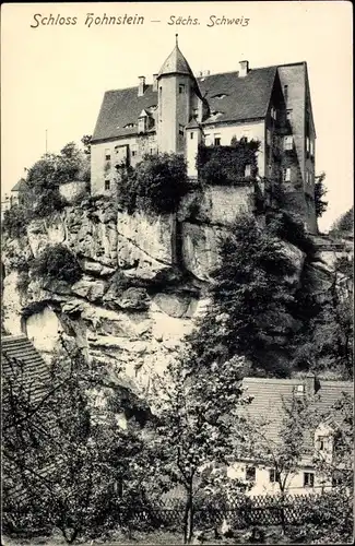 Ak Hohnstein Sächsische Schweiz, Schloss Hohnstein