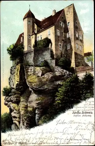 Ak Hohnstein Sächsische Schweiz, Schloss, Burg