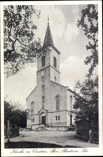 Ak Crostau Schirgiswalde Kirschau in der Oberlausitz, Kirche