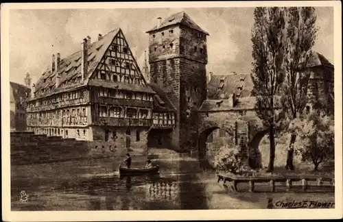 Künstler Ak Flower, Charles, Nürnberg, Henkersteg