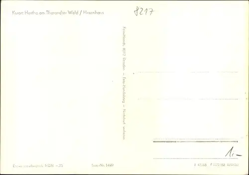 Ak Hartha Hintergersdorf Tharandt im Erzgebirge, Hexenhaus