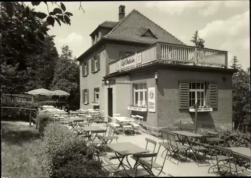 Ak Hartha Hintergersdorf Tharandt im Erzgebirge, Café Daheim, Terrasse