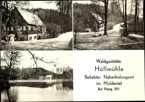 Ak Chursdorf Penig in Sachsen, Waldgaststätte Hollmühle