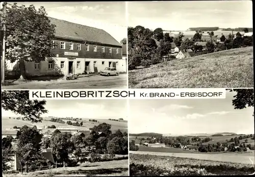 Ak Kleinbobritzsch Frauenstein im Erzgebirge, Panorama, Teilansicht, Gasthof