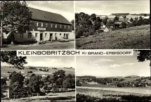 Ak Kleinbobritzsch Frauenstein im Erzgebirge, Panorama, Teilansicht, Gasthof