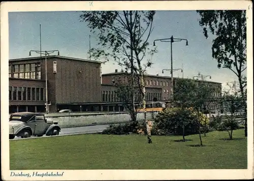 Ak Duisburg im Ruhrgebiet, Hauptbahnhof