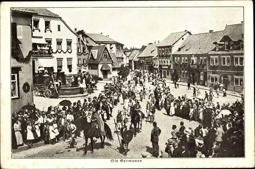 Ak Hildburghausen in Thüringen, Die Germanen, Stadtfest, Festzug