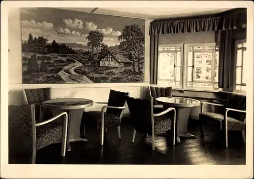 Ak Kretscham Rothensehma Neudorf Sehmatal im Erzgebirge, Turmzimmer, Genesungsheim