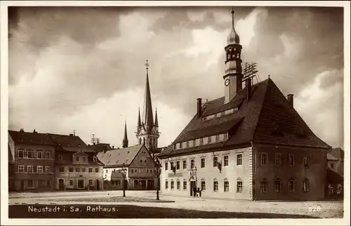 Ak Neustadt in Sachsen, Rathaus