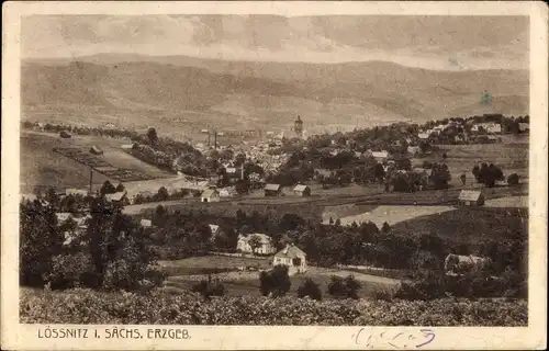 Ak Lößnitz Lössnitz im Erzgebirge, Panorama