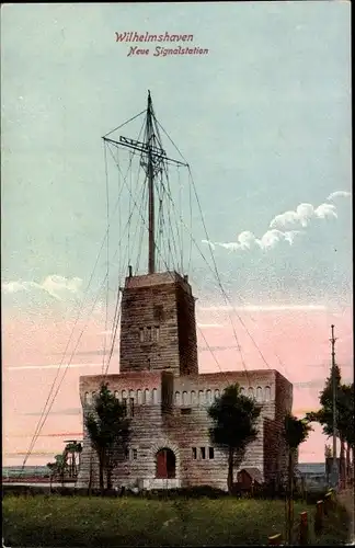 Ak Wilhelmshaven in Niedersachsen, Neue Signalstation
