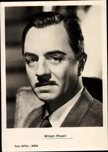 Ak Schauspieler William Powell