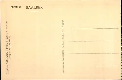 Ak Baalbek Libanon, Temple de Jupiter, Detailansicht