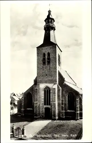 Ak Sint Maartensdijk Zeeland Niederlande, Ned. Herv. Kerk