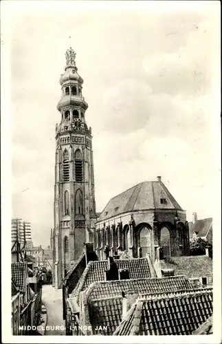 Ak Middelburg Zeeland Niederlande, Lange Jan
