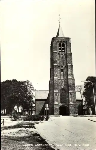 Ak 's Heer Abtskerke Zeeland, Toren Ned. Herv. Kerk