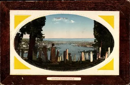 Präge Passepartout Ak Konstantinopel Istanbul Türkei, Corne d'Or