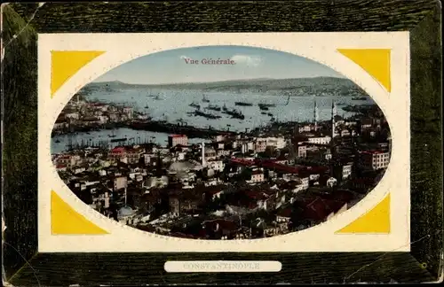 Präge Passepartout Ak Konstantinopel Istanbul Türkei, Vue generale