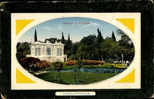 Präge Passepartout Ak Konstantinopel Istanbul Türkei, Kiosque de Flameur