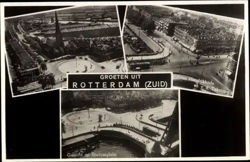 Ak Rotterdam Südholland Niederlande, Stieltjesplein, Prins Hendrikkade, Van der Takstraat