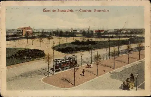 Ak Charlois Rotterdam Südholland Niederlande, Karel de Stouteplein