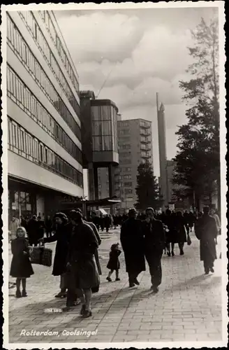 Ak Rotterdam Südholland Niederlande, Coolsingel, Passanten