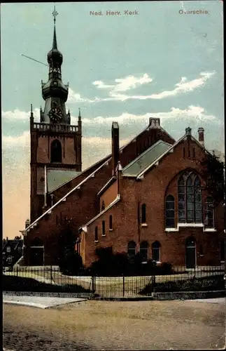 Ak Overschie Rotterdam Südholland, Ned. Herv. Kerk