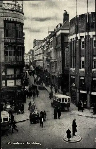 Ak Rotterdam Südholland Niederlande, Hoofdsteeg