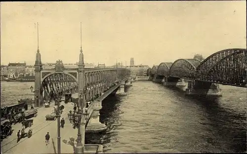 Ak Rotterdam Südholland Niederlande, Maasbruggen