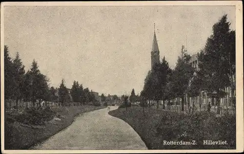 Ak Rotterdam Südholland Niederlande, Hillevliet, Kerk