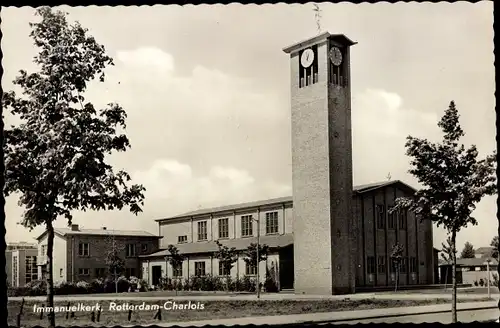 Ak Charlois Rotterdam Südholland Niederlande, Immanuelkerk