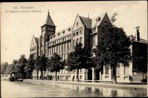 Ak Rotterdam Südholland Niederlande, St. Franciscus Gasthuis Schiekade