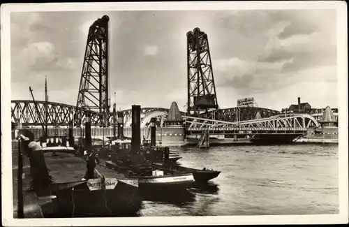 Ak Rotterdam Südholland Niederlande, Hefbrug met Koningshaven