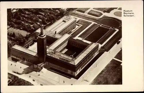 Ak Rotterdam Südholland Niederlande, Museum Boijmans, Luftbild