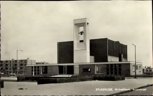 Ak Spijkenisse Südholland, Michaelkerk, Anjerstraat