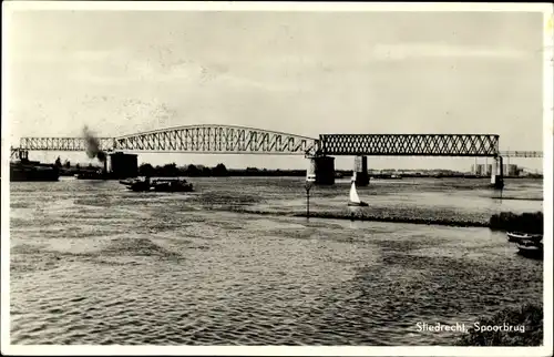 Ak Sliedrecht Südholland Niederlande, Spoorbrug