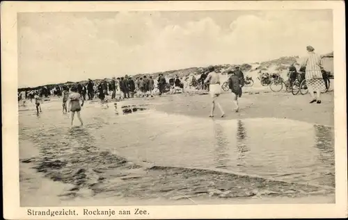 Ak Rockanje aan Zee Südholland Niederlande, Strandgezicht