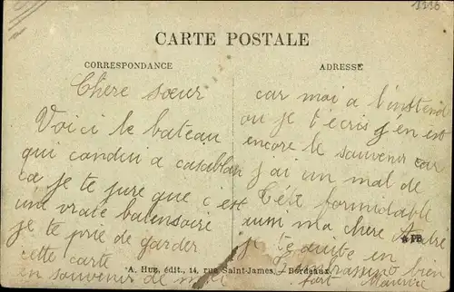 Ak Dampfer, Dampfschiff Figulg, CGT French Line