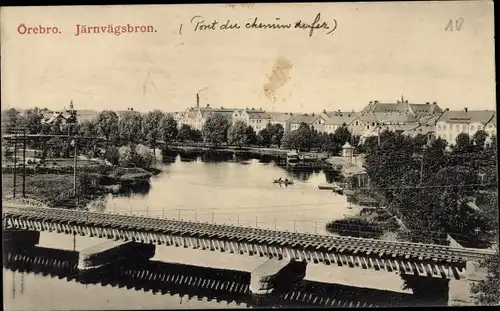 Ak Örebro Schweden, Järnvägsbron