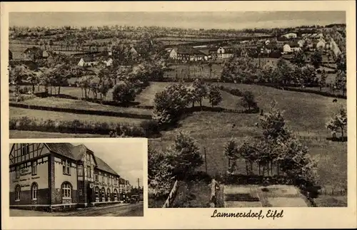 Ak Lammersdorf Simmerath in der Eifel, Hotel Eifeler Hof, Blick auf den Ort