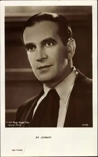 Ak Schauspieler Al Jolson, Portrait, Amag Iris Verlag 5735