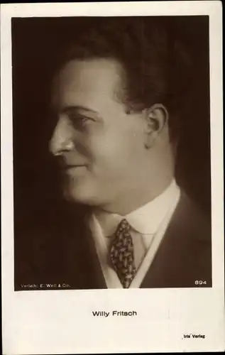 Ak Schauspieler Willy Fritsch, Portrait