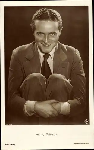 Ak Schauspieler Willy Fritsch, Portrait, Ross Verlag 5018 1